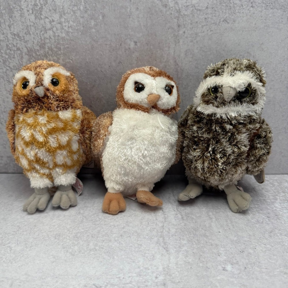 Ty Beanie Babies Legends of the‎ Guardians - OWLS OF GA'HOOLE Set of 3 w/tags